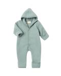 Engel: Babyoverall Wollfleece mit Umschlägen bergblau