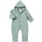 Engel: Babyoverall Wollfleece mit Umschlägen bergblau