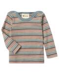 Engel Natur: Langarm-Shirt Wolle Seide Baby pastellcolour