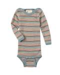 Engel: Baby-Body Wolle Seide Langarm Pastellcolour