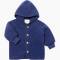 Engel: Wollfleece Jacke mit Kapuze enzian blau