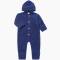 Engel: Babyoverall Wollfleece mit Umschlägen enzian blau