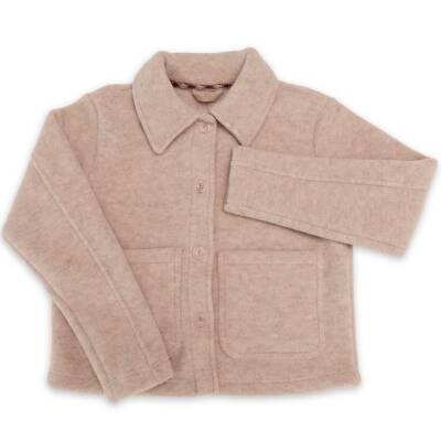 Engel: Damen Kurzjacke Wollfleece sand