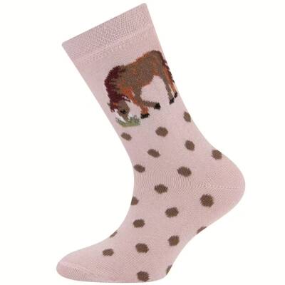 Pferde-Socken Kinder rosa Ewers