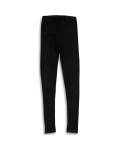 Engel: Damen Leggings mit Spitze schwarz Wolle-Seide