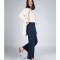 Engel: Loungehose Damen marine Interlock Wolle-Seide