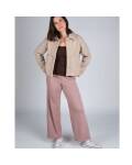 Engel: Loungehose Damen dustyrose Interlock Wolle-Seide
