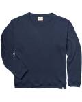 Engel: Sweatshirt Unisex marine Interlock Wolle-Seide