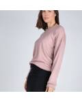 Engel: Sweatshirt Unisex dustyrose Interlock Wolle-Seide
