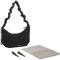 Lässig: Wickeltasche Crossbody Bum Bag Up Nubbed schwarz