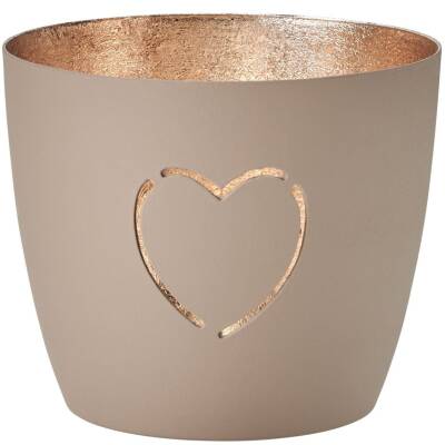 Gift Company Windlicht Madras M sandstone Herz
