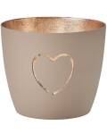 Gift Company Windlicht Madras M sandstone Herz