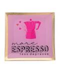 Love Plates Gift Company Glasteller More espresso