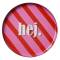 Gift Company Dekoteller Love Trays Hej rund pink