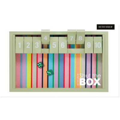 Spiel Shut the box 2-Würfelspiel ab 6 Jahre Remember