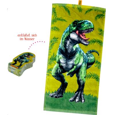 Zauberhandtuch T-Rex World Spiegelburg