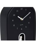 Karlsson: Wanduhr Modern Kitty schwarz