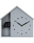 Karlsson: Wanduhr Peeking Doggy grau