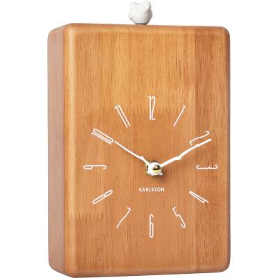 Karlsson: Wanduhr-Tischuhr Rama Cuckoo Holzoptik