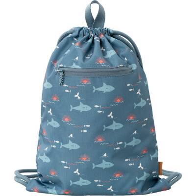 Fresk: Turnbeutel-Schwimmbeutel Shark blau