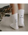 Eulenschnitt: Socken Cat Lover