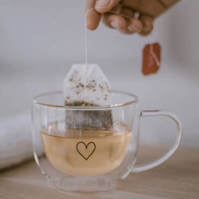 Eulenschnitt: Doppelwandige Tasse aus Glas