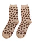 Miss Sparrow: Bambus Socken Leopard beige