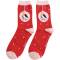 Miss Sparrow: Bambus Socken Bauble Robin red