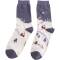Miss Sparrow: Bambus Socken Winter Night blau