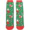 Miss Sparrow: Bambus Socken Xmas Cat grün