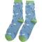 Männer Socken Bambus Golf Pattern denim Mr Sparrow