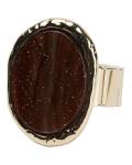 The Moshi: Elastischer Ring Anja gold braun