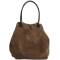 The Moshi: Schultertasche Teddy-Optik braun Jonna