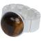 The Moshi: Elastischer Ring Elva braun-silber