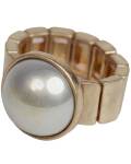 The Moshi: Elastischer Ring Elva gold-champagner