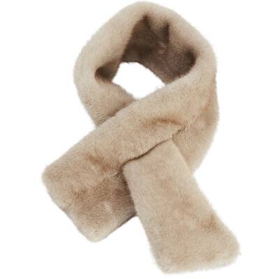 The Moshi: Schal beige Layla Webpelz