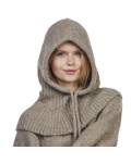 The Moshi: Balaclava-Schlupfmütze gestrickt beige