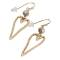 The Moshi: Ohrringe goldenes Herz Reagan beige