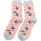 Miss Sparrow: Bambus Socken Papageientaucher rosa
