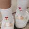 Eulenschnitt: Kinder Socken Be happy