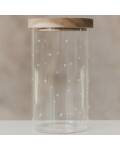 Eulenschnitt: Vorratsglas 19cm kleine Herzen weiß