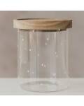 Eulenschnitt: Vorratsglas 13cm kleine Herzen weiß