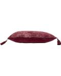 Imbarro: Kissen Samt burgund Blumen Pure 30x50cm
