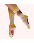 Powder: Socken Damen Bambus Igel mit Mütze