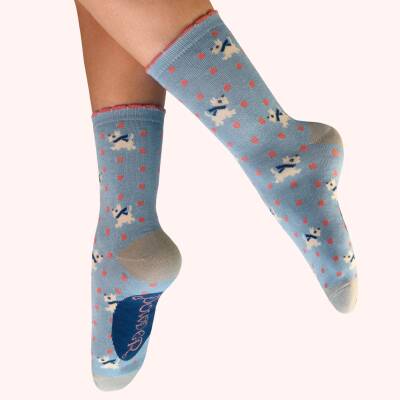 Powder: Socken Damen Bambus Woolly Westies