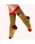 Powder: Kuschelsocken Damen Rotkelchen