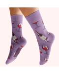 Männer Socken Bambus Rotwein Powder 41-46