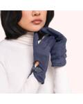 Powder: Handschuhe grau Velourlederimitat Suki