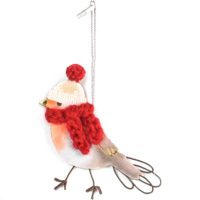 Good old friends: Mini Wintervogel roter Schal