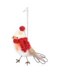 Good old friends: Mini Wintervogel roter Schal